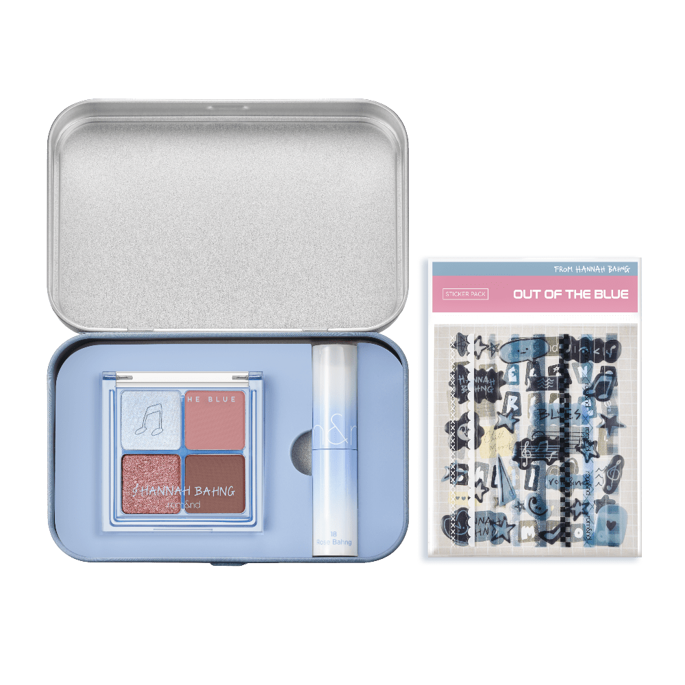 rom&nd x hannah bahng OUT OF THE BLUE Limited Blue Playlist Edition - rom&nd