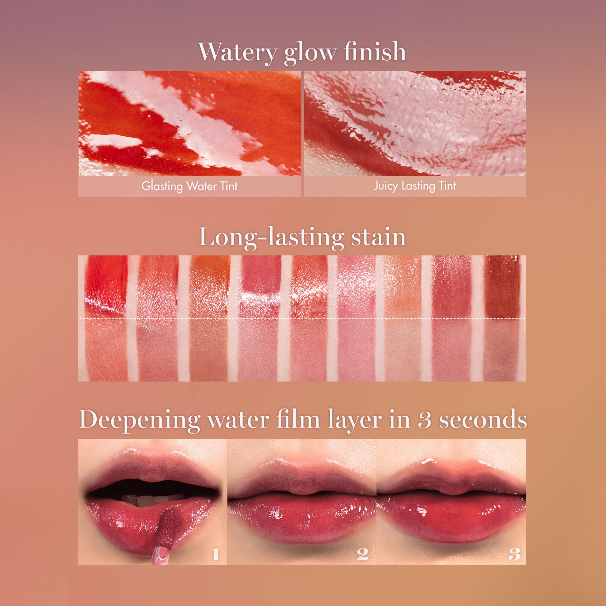 GLASTING WATER TINT - rom&nd