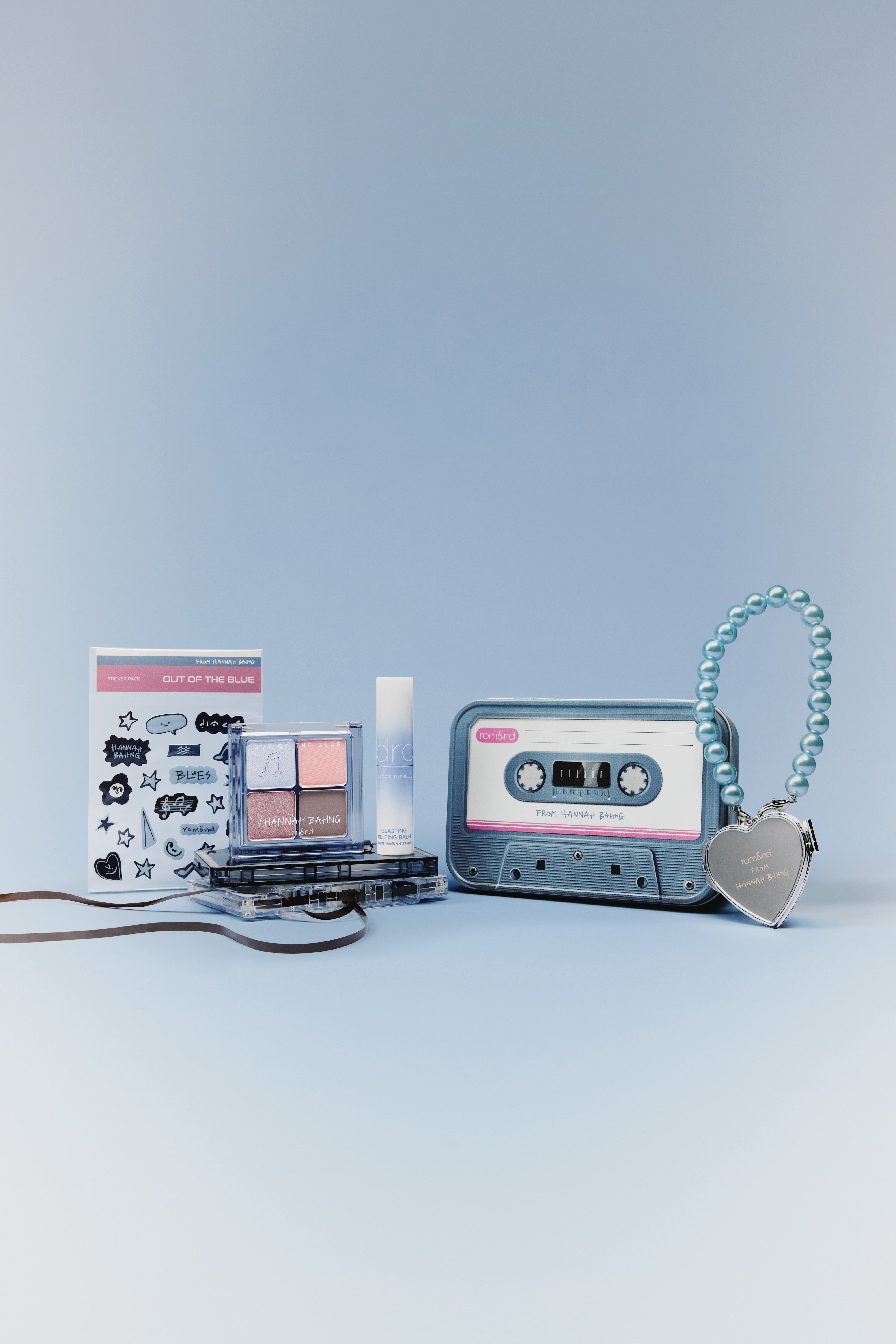 rom&nd x hannah bahng OUT OF THE BLUE Limited Blue Playlist Edition