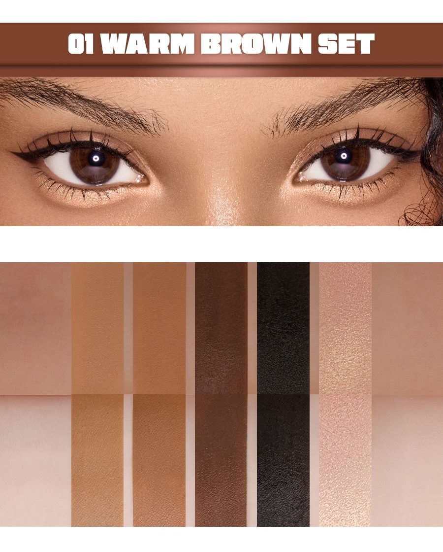 01 Warm Brown Set swatch