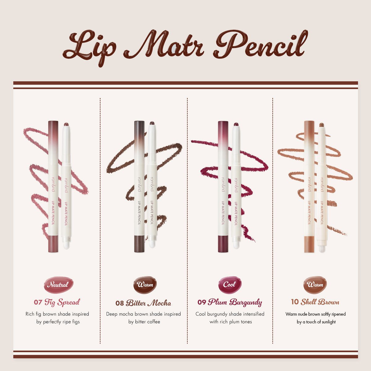 LIP MATE PENCIL - rom&nd