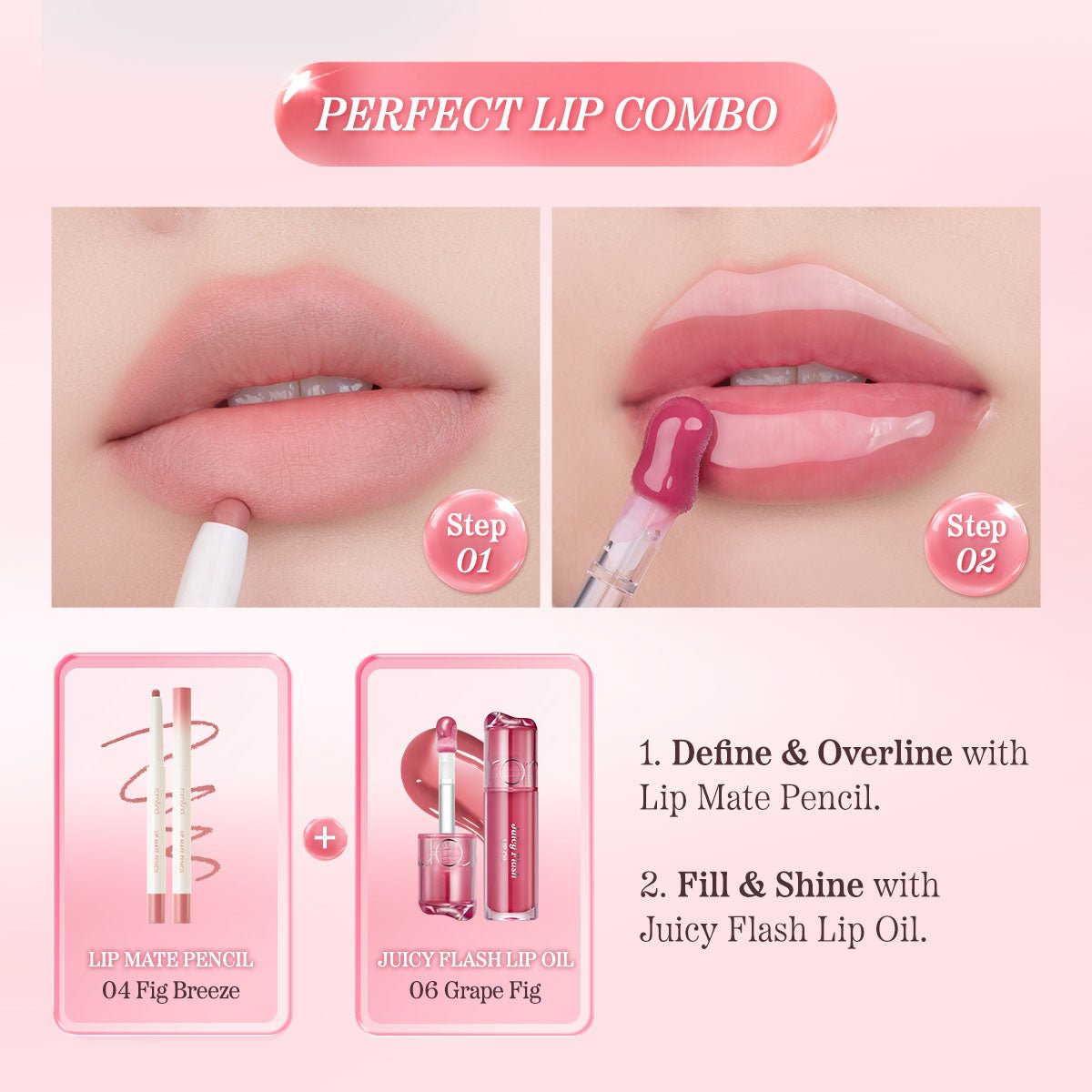 JUICY FLASH LIP OIL — Glass-Shine Lip Oil | rom&nd