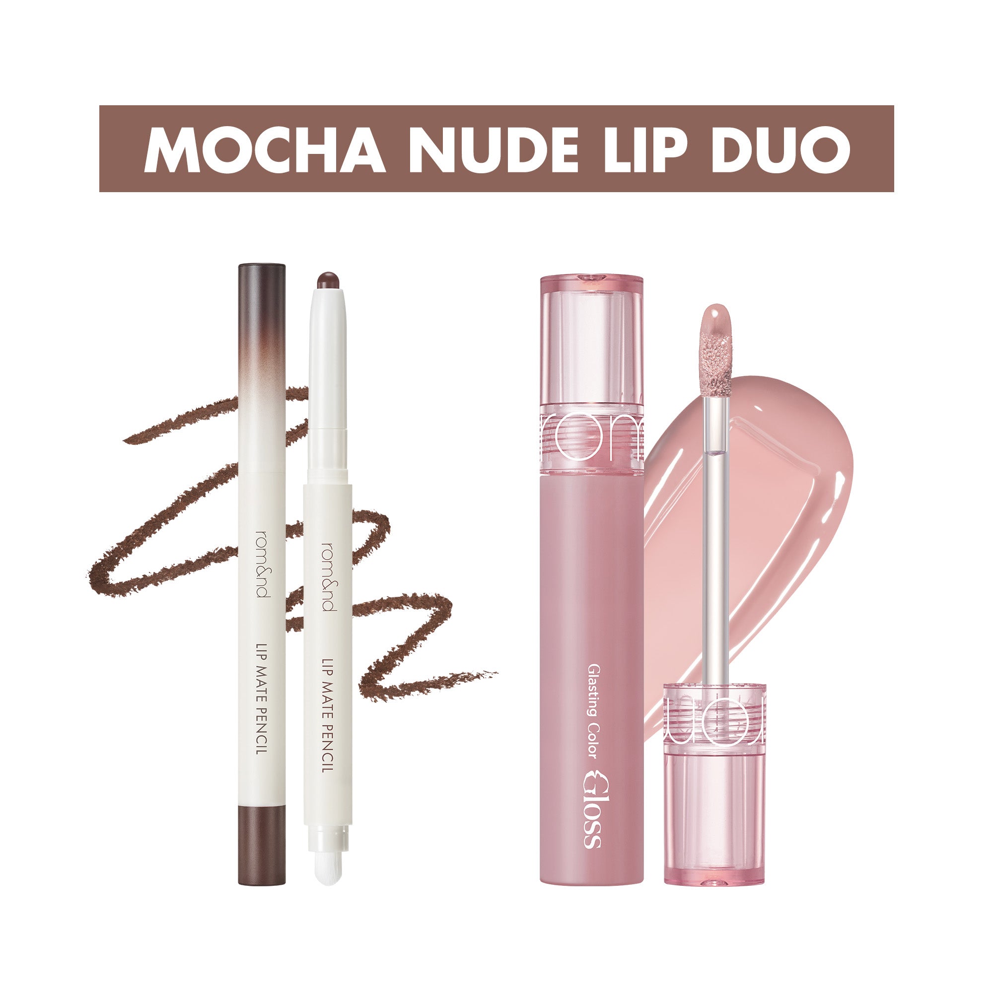 MOCHA NUDE LIP DUO - rom&nd