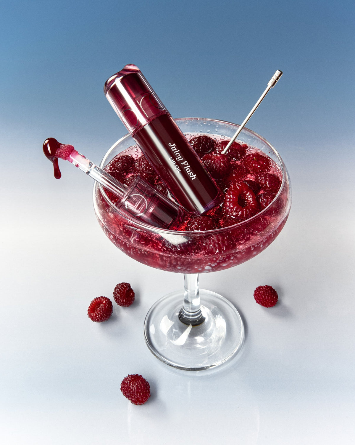 Juicy Flash Lip Oil 08 Raspberry Syrup - rom&nd