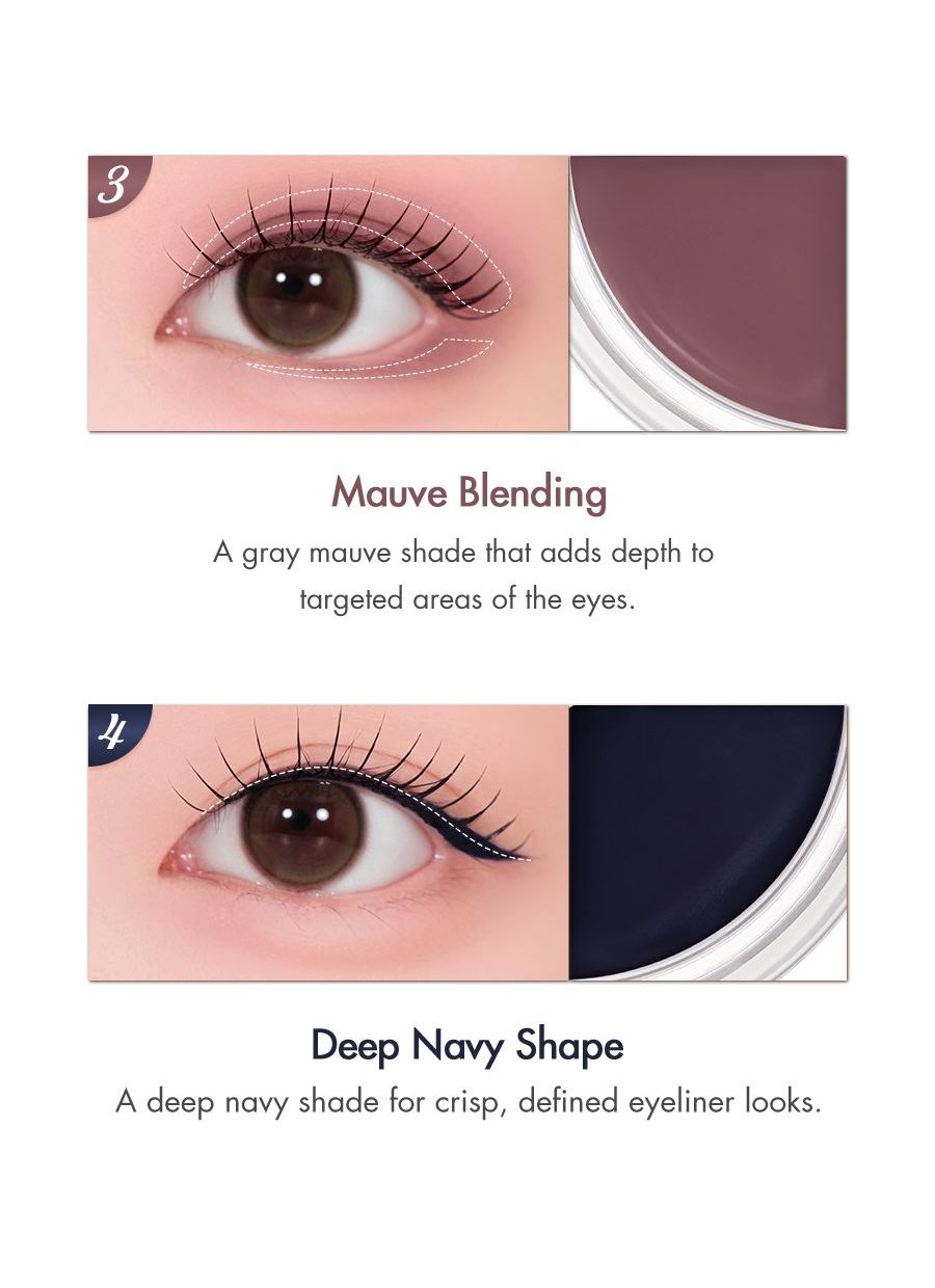 Mauve Blending / Deep Navy Shape