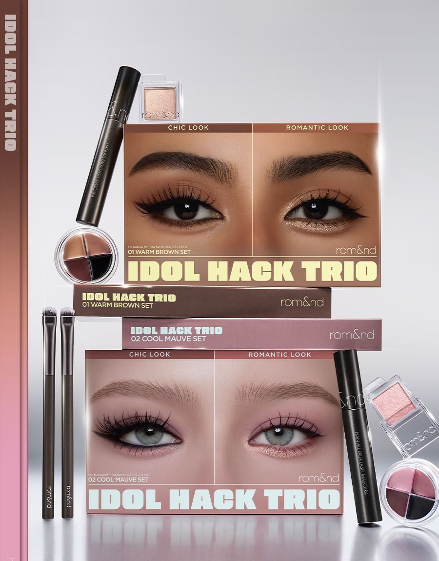 IDOL HACK TRIO 01 Warm Brown Set / 02 Cool Mauve Set
