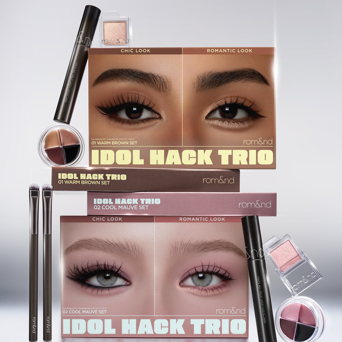 rom&nd Idol Eye Hack Trio Eye Set | rom&nd